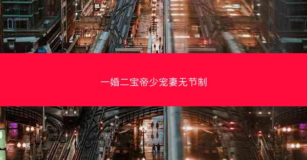 一婚二宝帝少宠妻无节制