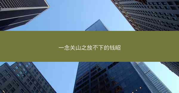 一念关山之放不下的钱昭