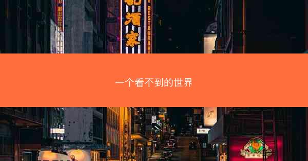 一个看不到的世界