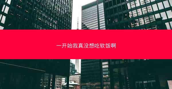 一开始我真没想吃软饭啊