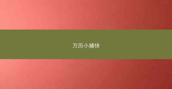 万历小捕快