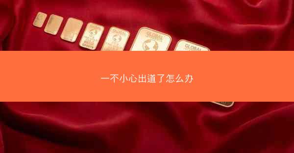 一不小心出道了怎么办