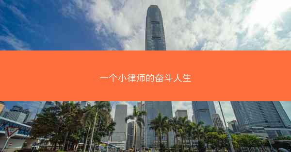 一个小律师的奋斗人生