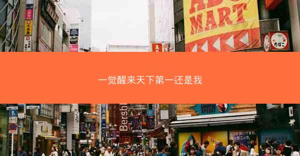 一觉醒来天下第一还是我