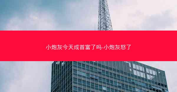 小炮灰今天成首富了吗-小炮灰怒了