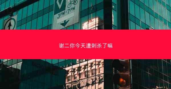 谢二你今天遭刺杀了嘛