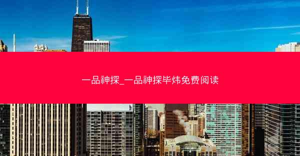 一品神探_一品神探毕炜免费阅读