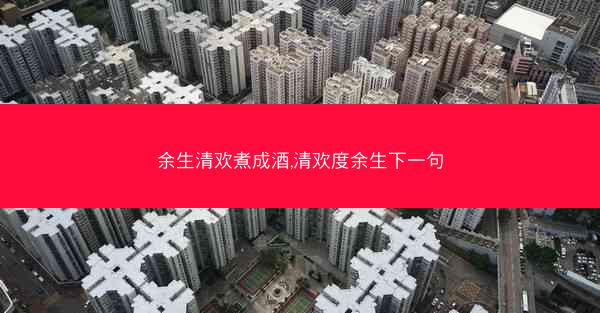 余生清欢煮成酒,清欢度余生下一句