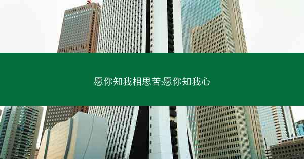 愿你知我相思苦;愿你知我心