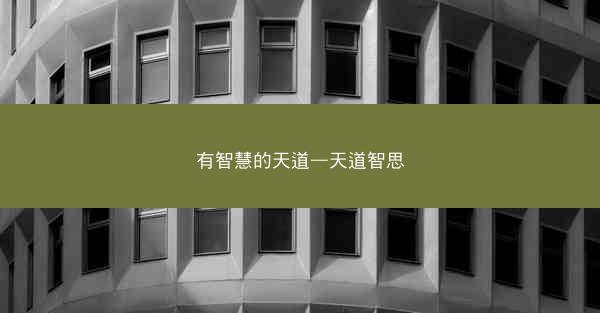 有智慧的天道—天道智思
