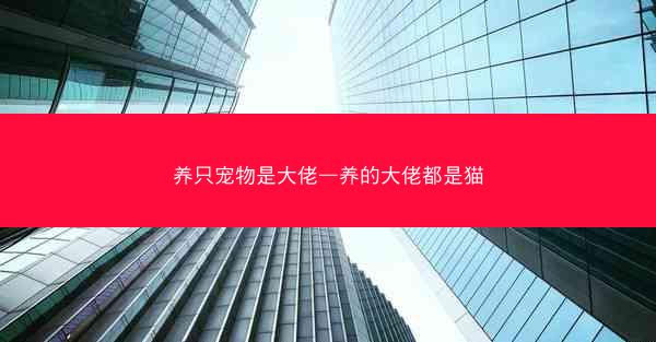 养只宠物是大佬—养的大佬都是猫