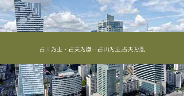 占山为王，占夫为凰—占山为王,占夫为凰