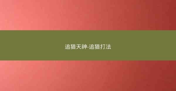 追猎天神-追猎打法