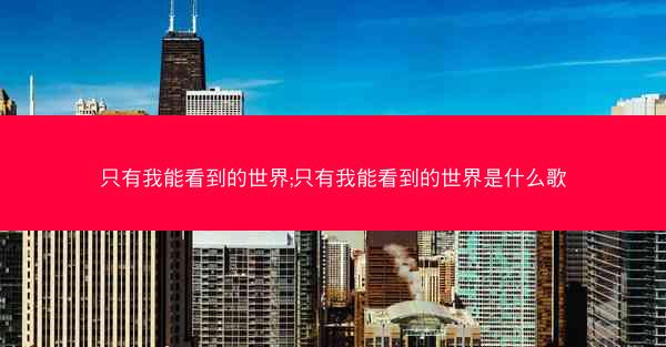 只有我能看到的世界;只有我能看到的世界是什么歌