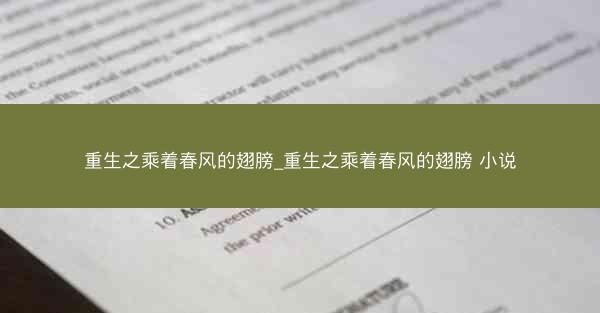 重生之乘着春风的翅膀_重生之乘着春风的翅膀 小说