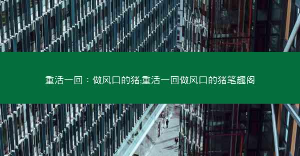 重活一回：做风口的猪;重活一回做风口的猪笔趣阁