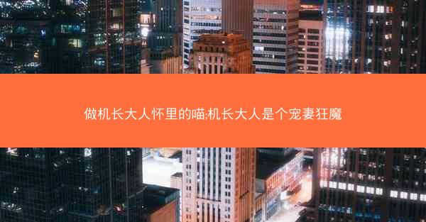 做机长大人怀里的喵;机长大人是个宠妻狂魔