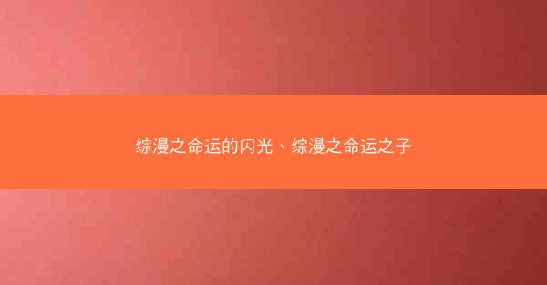 综漫之命运的闪光、综漫之命运之子