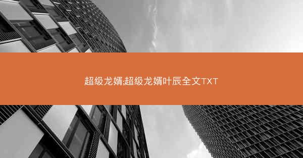 超级龙婿;超级龙婿叶辰全文TXT