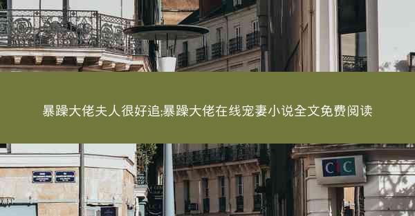 暴躁大佬夫人很好追;暴躁大佬在线宠妻小说全文免费阅读