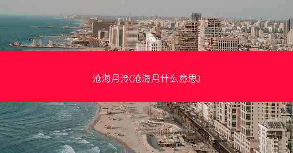 沧海月泠(沧海月什么意思)