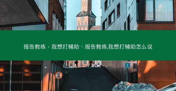 报告教练，我想打辅助、报告教练,我想打辅助怎么说