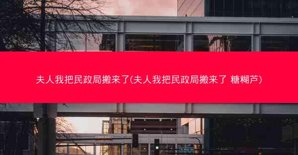 夫人我把民政局搬来了(夫人我把民政局搬来了 糖糊芦)