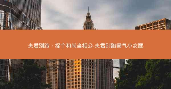 夫君别跑，捉个和尚当相公-夫君别跑霸气小女匪