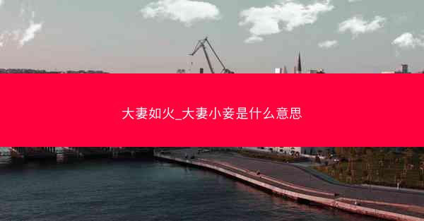 大妻如火_大妻小妾是什么意思