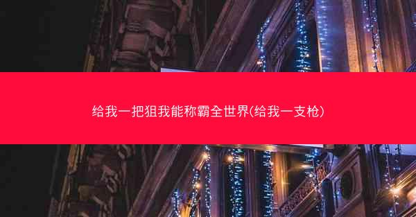 给我一把狙我能称霸全世界(给我一支枪)