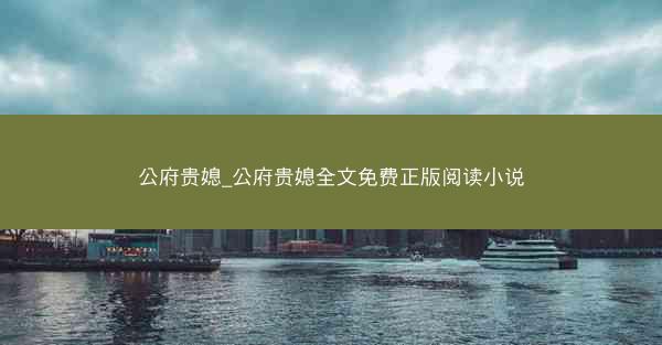 公府贵媳_公府贵媳全文免费正版阅读小说