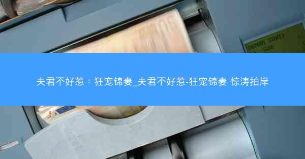 夫君不好惹：狂宠锦妻_夫君不好惹-狂宠锦妻 惊涛拍岸