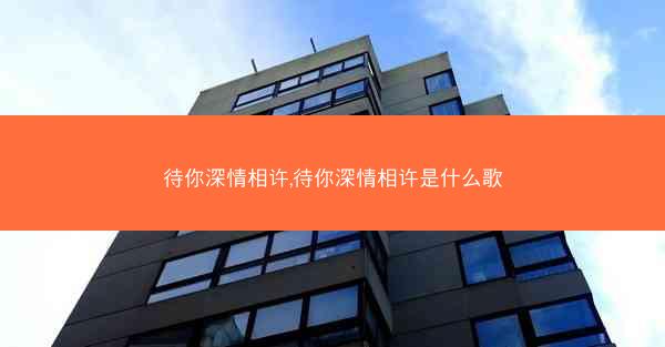 待你深情相许,待你深情相许是什么歌
