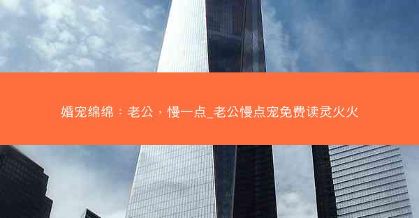 婚宠绵绵：老公，慢一点_老公慢点宠免费读灵火火
