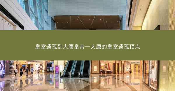 皇室遗孤到大唐皇帝—大唐的皇室遗孤顶点