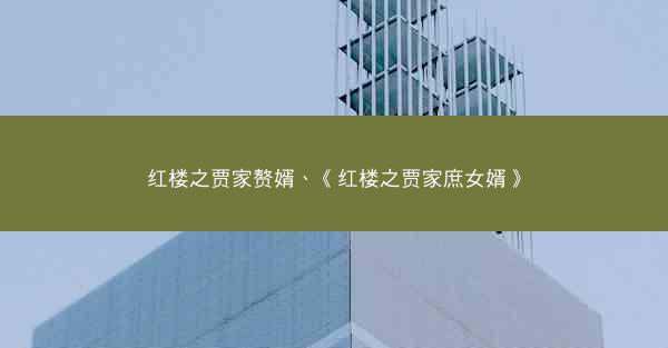 红楼之贾家赘婿、《红楼之贾家庶女婿》