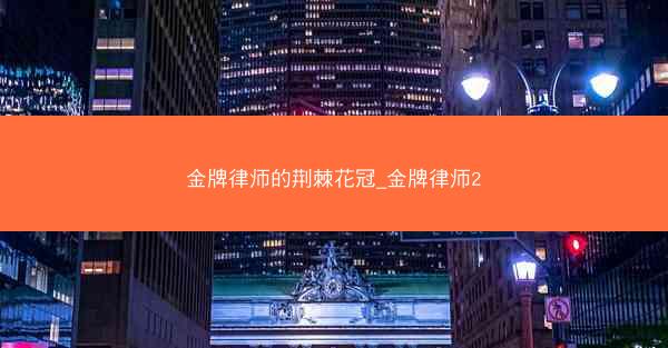 金牌律师的荆棘花冠_金牌律师2